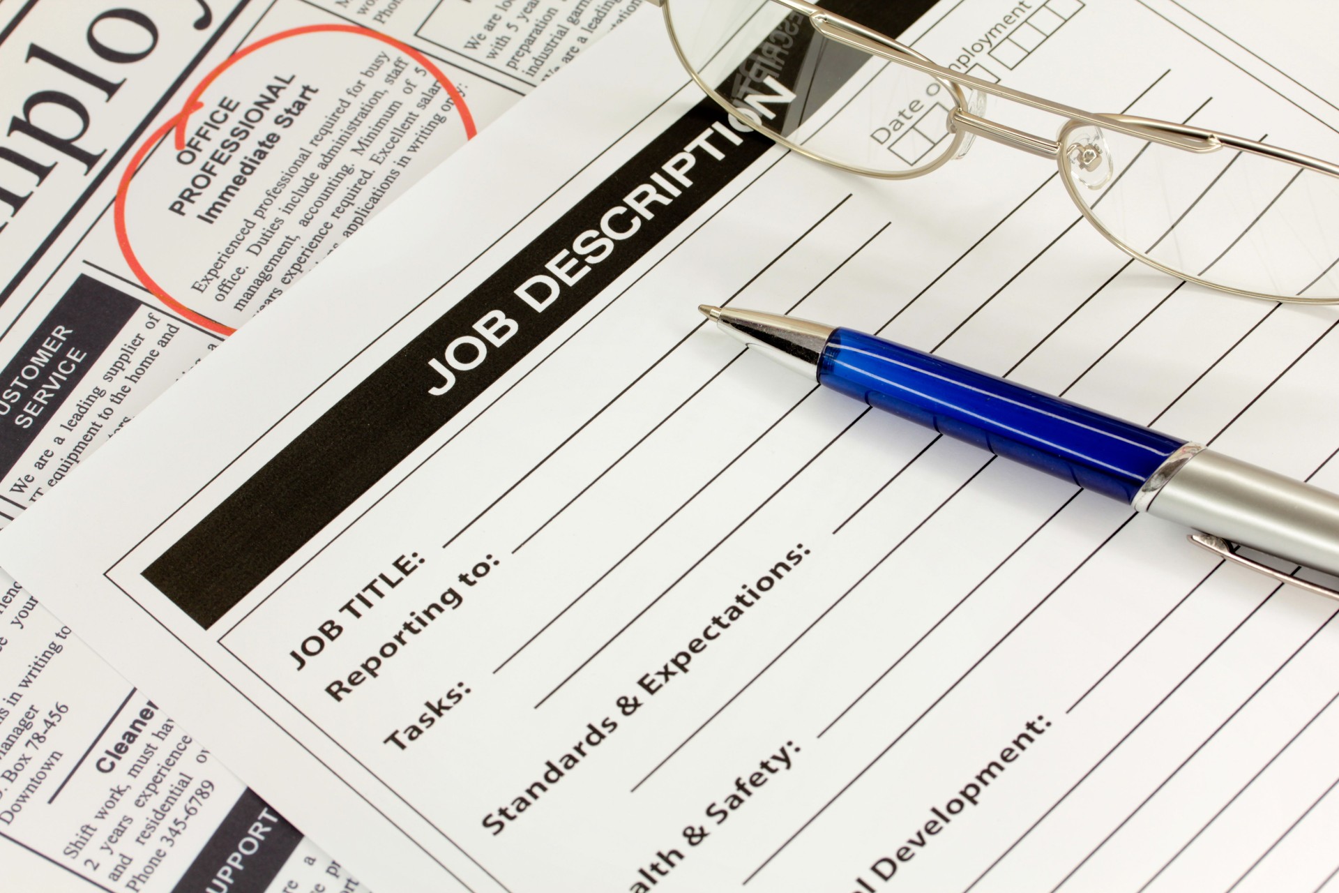 Job seeker browsing open roles on a digital job board for local small businesses